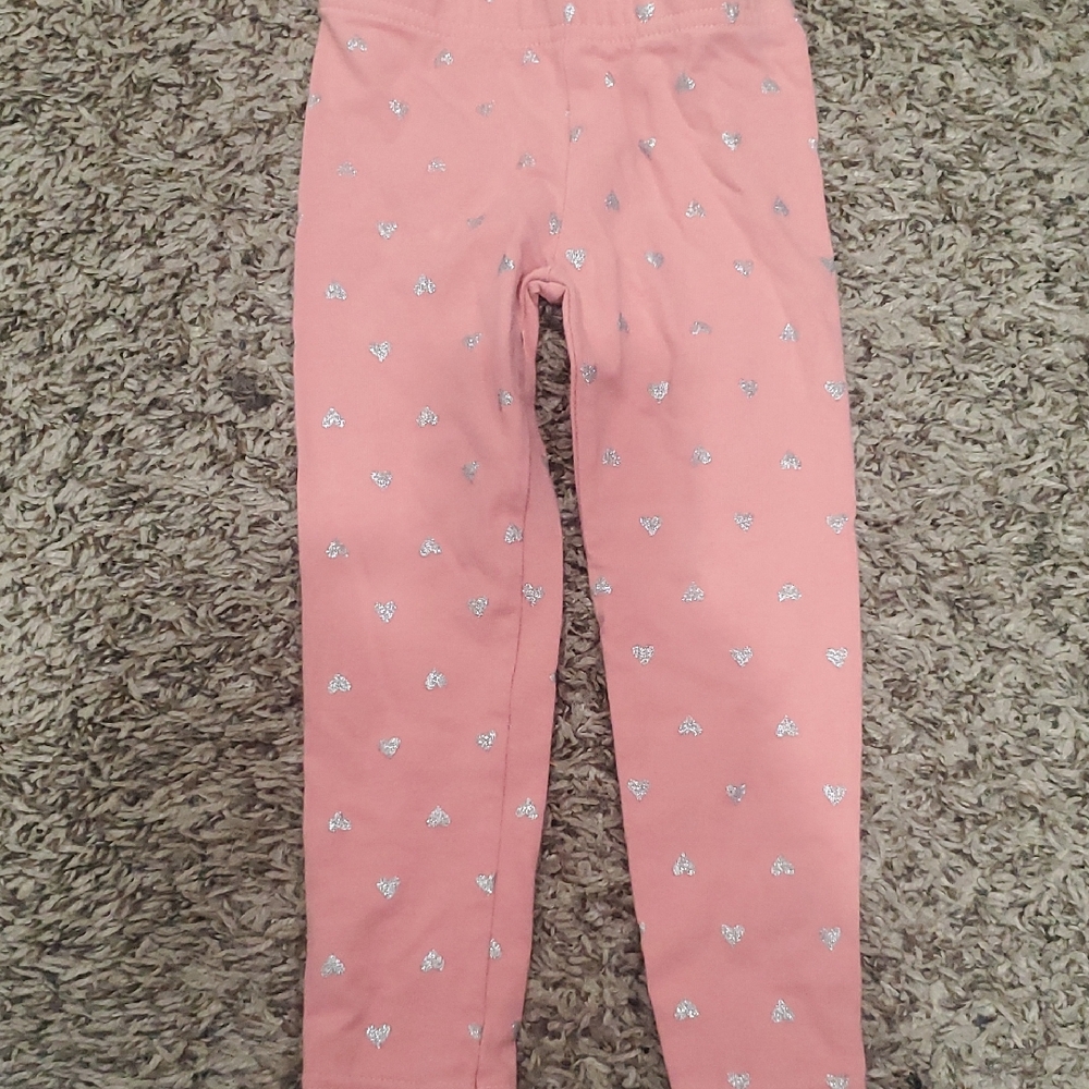 Child of Mine Pink Heart Pattern Leggings